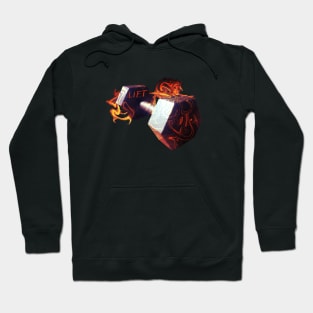 Dumbbell with Flames Hoodie